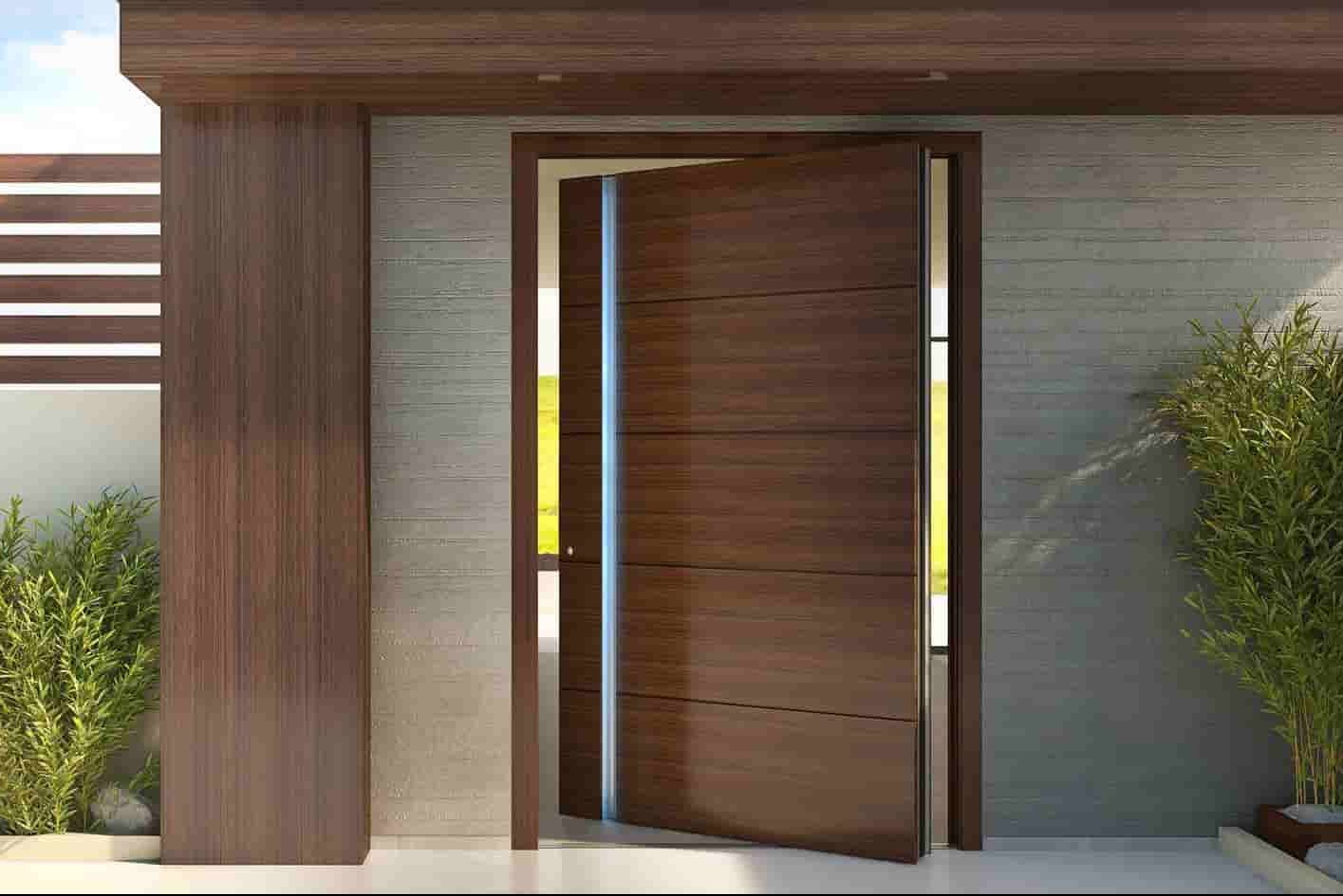 تفصيل جميع أبواب الخشب الطبيعي والقشرة الطبيعية